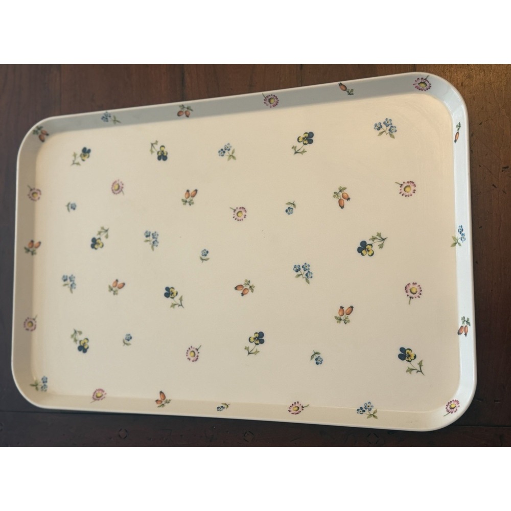 Vintage Villeroy & Boch "Petite Fleur" Melamine Serving Tray - Made in Italie